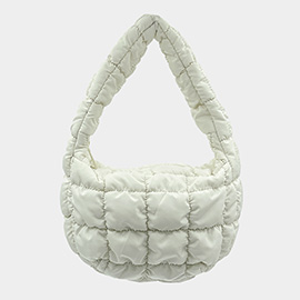 Quilted Puffer Shoulder Cloud Bag