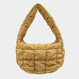 Quilted Puffer Shoulder Cloud Bag