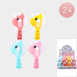 24PCS - Pegasus Unicorn Hand Fan