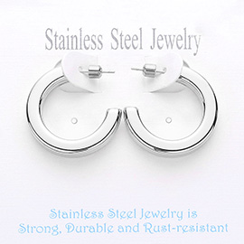 Stainless Steel Hoop Earrings