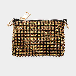 Bling Studded Mini Hand Bag / Crossbody Bag