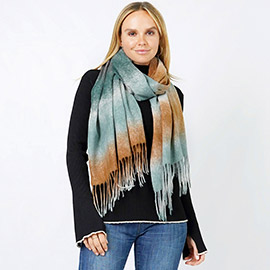 Multi Color Oblong Scarf / Shawl