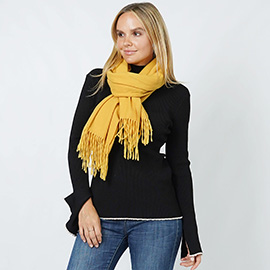 Solid Color Soft Oblong Scarf