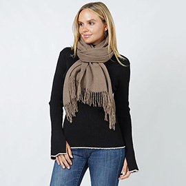 Solid Color Soft Oblong Scarf