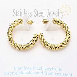 Stainless Steel Hoop Earrings