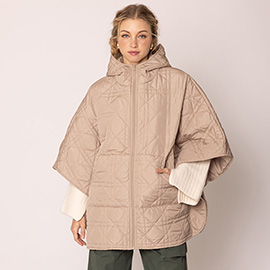 Puffer Cape Poncho