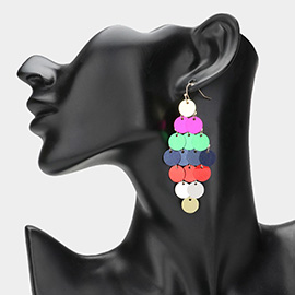 Sequin Chandelier Dangle Earrings