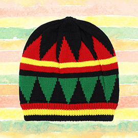 Rasta Inspired Knit Beanie