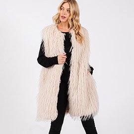 Faux Fur Pocket Vest