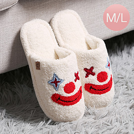 Clown Face Print Soft Home Indoor Floor Slippers