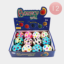 12PCS - Assorted Super Bouncing Ball Toys