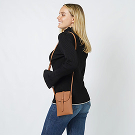 Faux Leather Mini Crossbody Bag