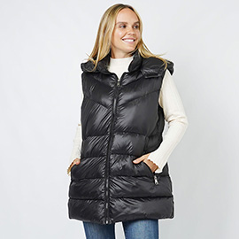 Padded Hoodie Vest