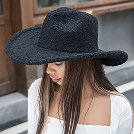 Fleece Teddy Bear Cowboy Hat