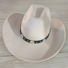 Western Style Belt Pointed Cowboy Fedora Hat