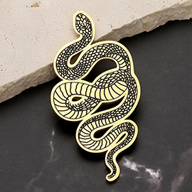 Stainless Steel Snake Pin Brooch