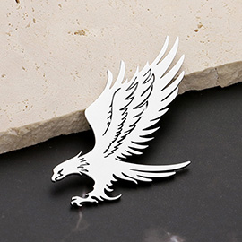 Stainless Steel Cutout Eagle Pin Brooch