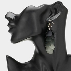 Matte Petal Dropdown Earrings