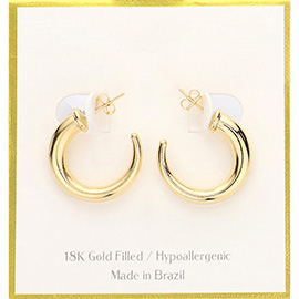 18K Gold Filled Hypoallergenic Hoop Earrings