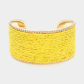 Raffia Cuff Bracelet