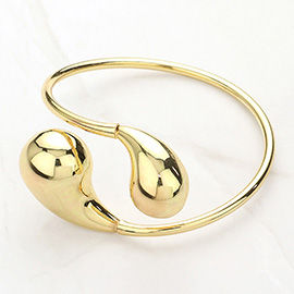 Metal Teardrop Tip Bangle Bracelet