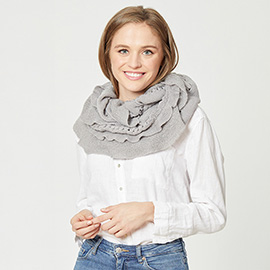 Ruffle Infinity Scarf