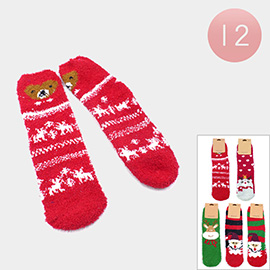 12Pairs - Christmas Warm Cozy Socks