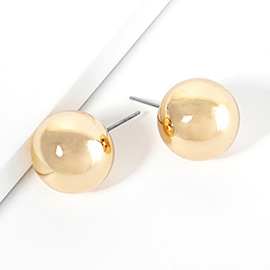 Metal Ball Stud Earrings