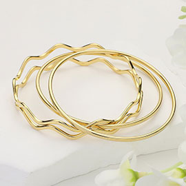 Stainless Steel Multi Layered Bangle Bracelet