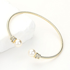 Pearl Tip Cuff Bracelet